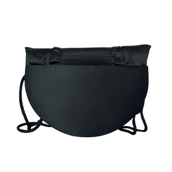 Timmy Woods Beverly Hills Collection Vintage Satin Ruffle Crossbody Evening Bag - Picture 3 of 10